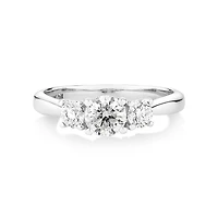 Engagement Ring with 1 Carat TW of Diamonds in 14kt /White Gold