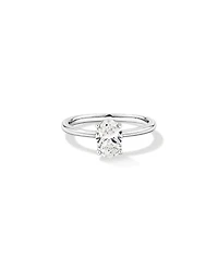 1.00 Carat TW Oval Canadian Diamond Solitaire in 18kt White Gold