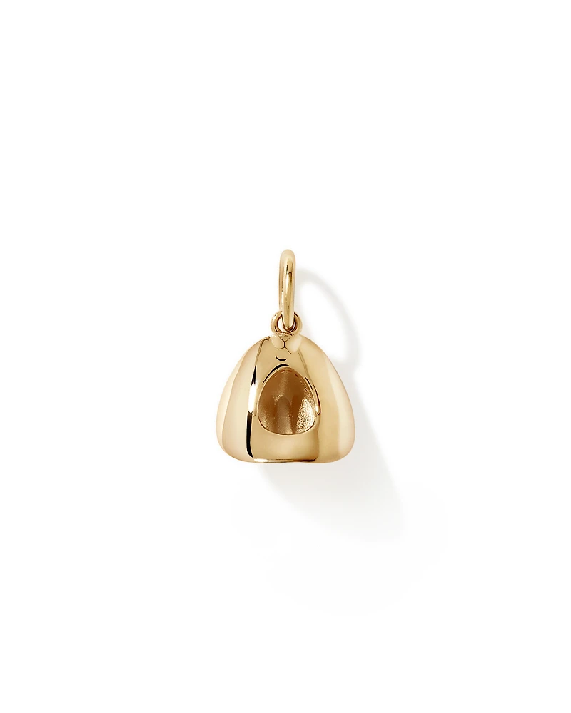 Cowboy Hat Pendant in 18kt Vermeil with Cubic Zirconia