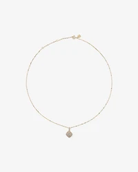 0,30 carat TW Collier pendentif en forme de diamant en forme de coussin en or jaune 10 carats