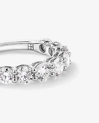 1.75 Carat TW Round Brilliant Laboratory-Grown Diamond Wedding Band in 14kt White Gold