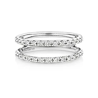Bague amplificatrice avec 0,25 carat TW de diamants en or blanc 14kt
