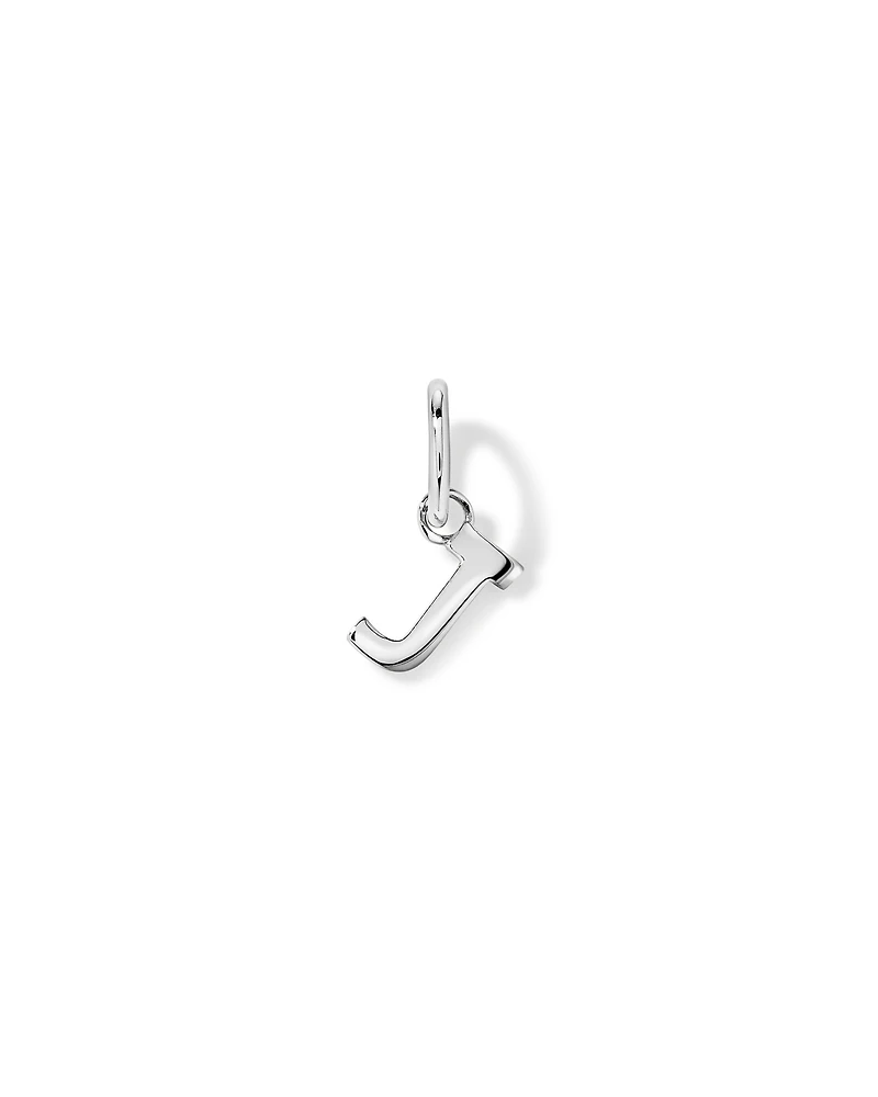 Pendentif initiale lettre J en argent sterling