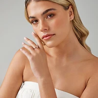 Solitaire Ring with Morganite in 10kt Rose Gold