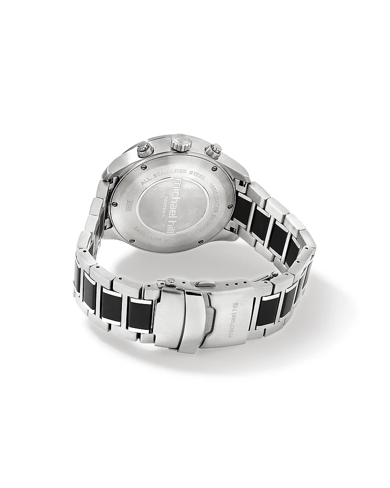 Solar Powered Men's Watch with Blue Tone Stainless Steel