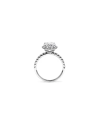 3.60 Carat TW Oval Cut Laboratory-Grown Diamond Halo Engagement Ring 18kt White Gold