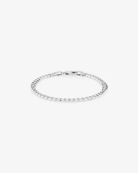 19cm (7”) 4.3mm Width Curb Bracelet in Sterling Silver