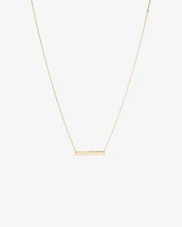 Engravable Bar Necklace in 10kt Yellow Gold