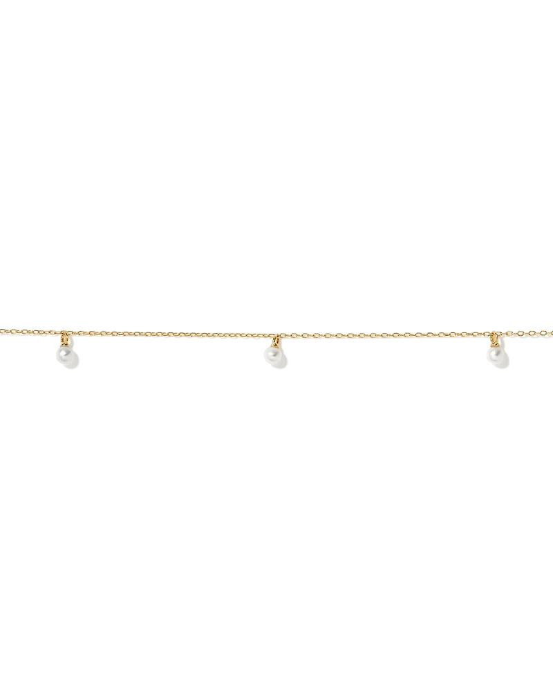 Micro Cultured Freshwater Pearl Bracelet in 10kt Gold