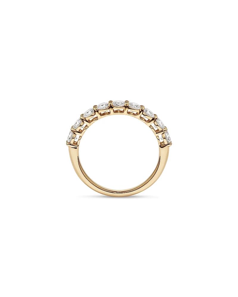 1.30 Carat TW Round Brilliant Laboratory-Grown Diamond Wedding Ring in 14kt Yellow Gold