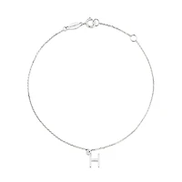 19cm (7.5") H Initial Bracelet in Sterling Silver