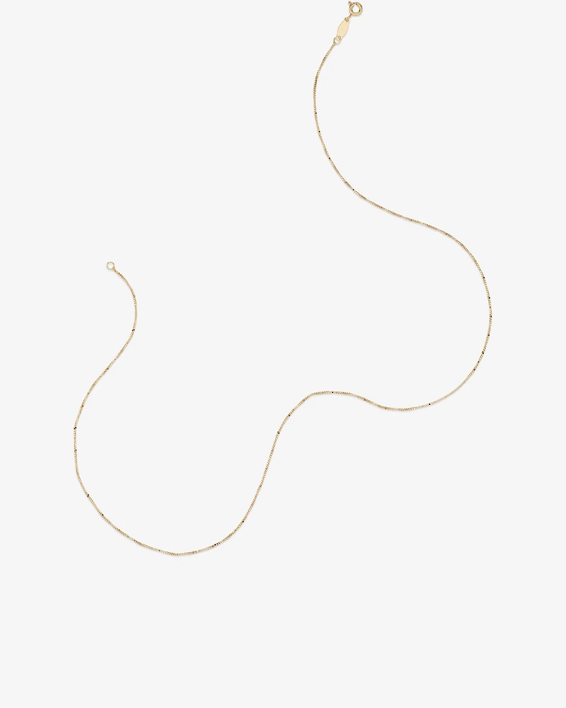45cm (18") Box Chain in 10kt Yellow Gold