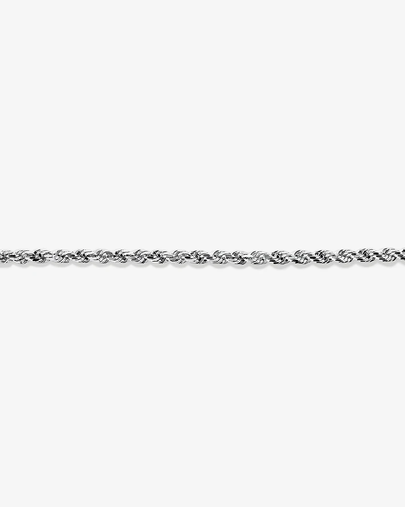 23cm (9") Rope Bracelet in Sterling Silver