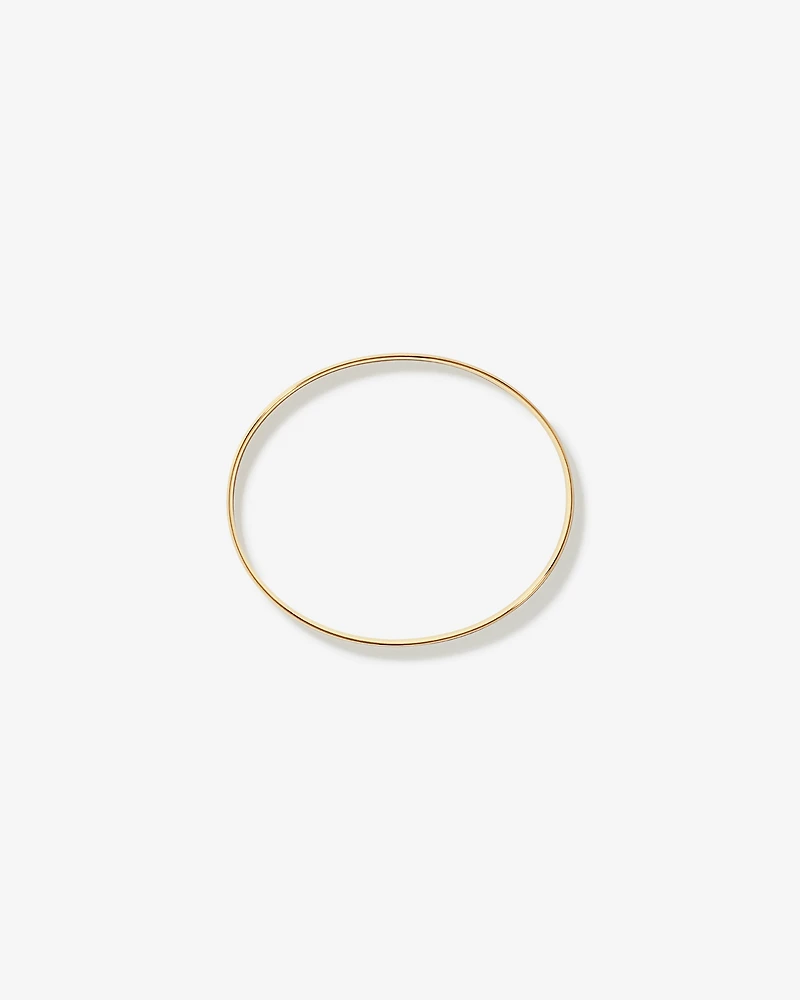 Jonc Ovale Audacieux en Or Jaune 10 ct