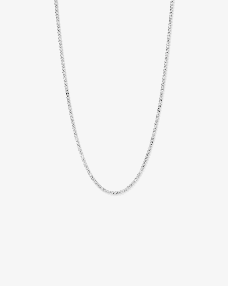 45cm (22") 4.2mm Width Semi Solid Diamond Cut Curb Chain in 10kt Gold