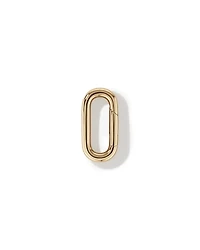 Polished Paperclip Pendant Connector in 10k Yellow Gold