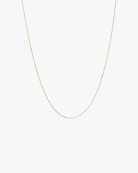 45cm (18") 1mm-1.5mm Width Solid Belcher Chain in 10kt Yellow Gold