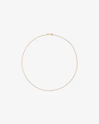 65cm (17") 1.05mm Width Solid Diamond Cut Curb Chain in 10kt Yellow Gold