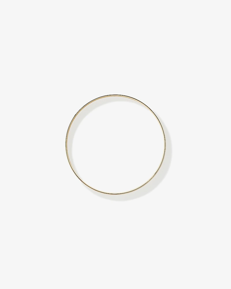 Bold Round Bangle in 10kt Yellow Gold