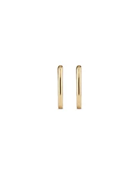 Huggie Paperclip Earrings in 10kt Yellow Gold