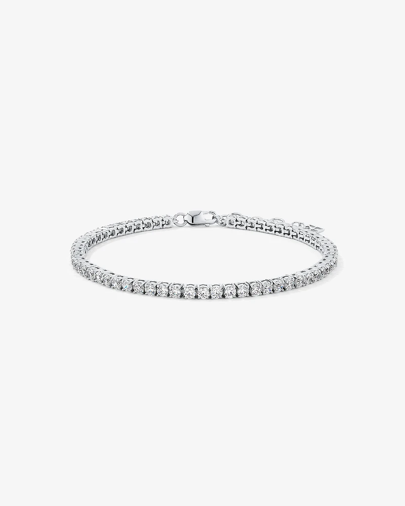 Cubic Zirconia Tennis Bracelet in Sterling Silver
