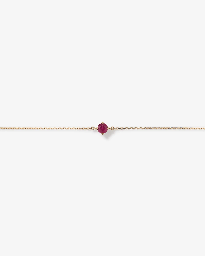 Bracelet with Ruby in 10kt Yellow Gold