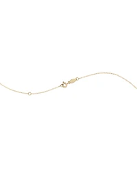 Collier en or jaune 10 K à améthyste verte avec un halo de diamants totalisant 0,15 ct
