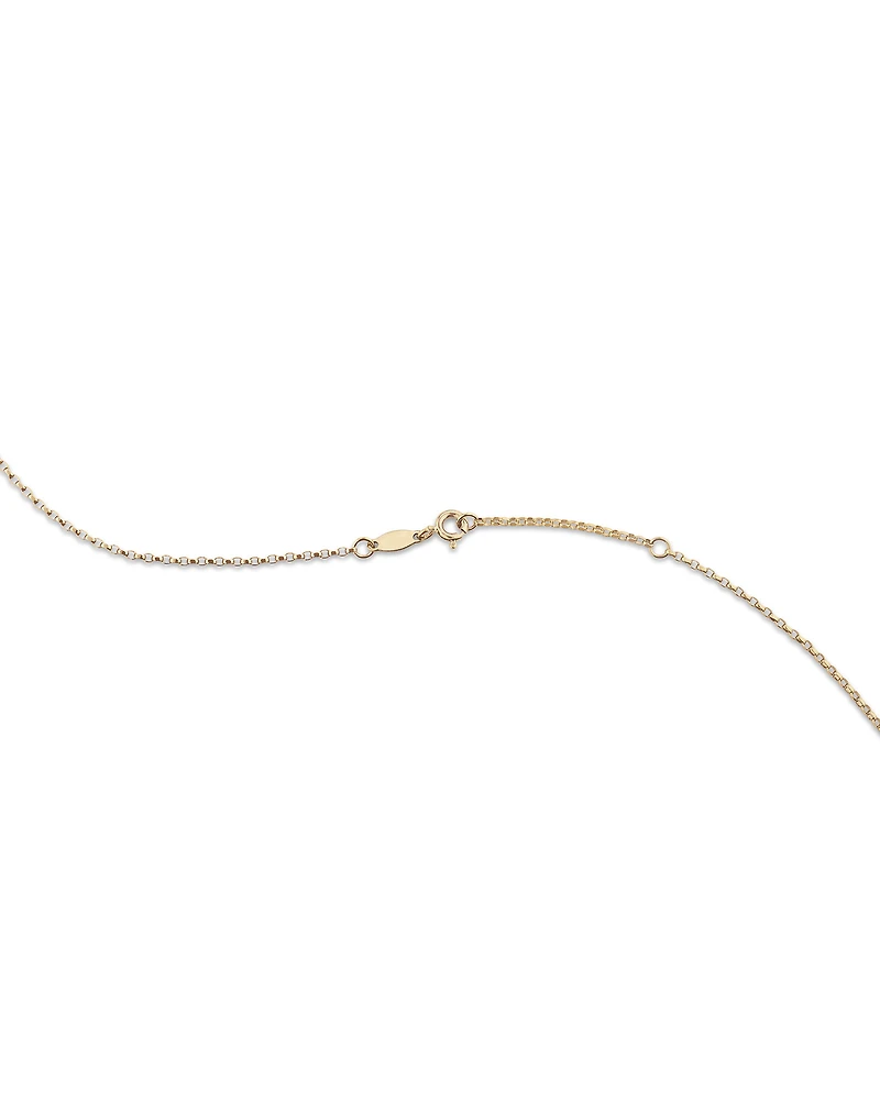 45cm (18") 1mm-1.5mm Width Diamond Cut Belcher Chain in 18kt Yellow Gold