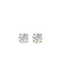 1.00 Carat TW Diamond Solitaire Stud Earrings in 18kt Yellow Gold