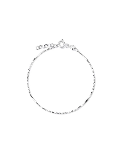 19cm (7.5") 1.25mm Roundbox Bracelet in Sterling Silver