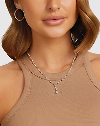 Chaîne belcher en argent sterling de 45 cm avec breloque, largeur de 2,5 à 3 mm, longueur de 45 cm