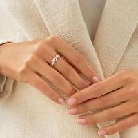 Twist Ring with 0.20 Carat TW of Diamonds in 10kt Yellow Gold