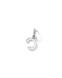 Letter C Initial Pendant in Sterling Silver