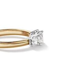 Bague en or jaune et blanc 14 carats avec diamants Signature 101 de 1,00 carat TW