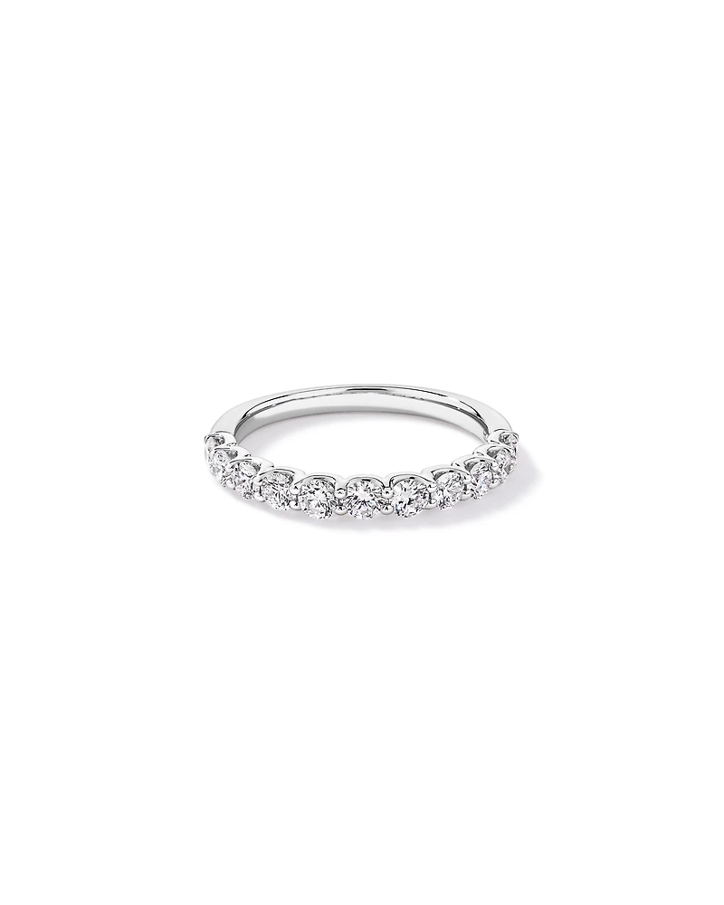 0.83TW Round Brilliant Laboratory-Grown Diamond Wedding Band 14kt Gold
