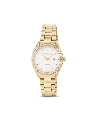 Women's 0.60 Carat TW Diamond Bezel Watch in Gold Tone Stainless Steel