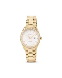 Women's 0.60 Carat TW Diamond Bezel Watch in Gold Tone Stainless Steel