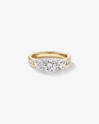 2.00 Carat TW 3 Stone Signature 101 Diamond Ring in 14kt Yellow & White Gold