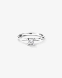0.50 Carat TW Princess Cut Diamond Solitaire Engagement Ring in 14kt White Gold