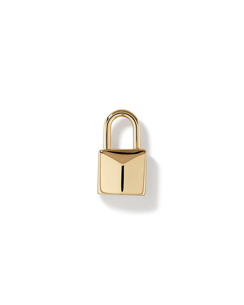 Signature Lock Pendant in 10kt Yellow Gold