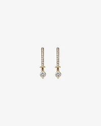 Single Drop Earrings with 0.37 Carat TW of Diamonds in 18kt Yellow Gold
