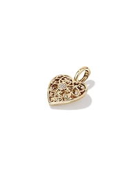 Diamond Heart Enhancer Pendant in 10kt Yellow Gold