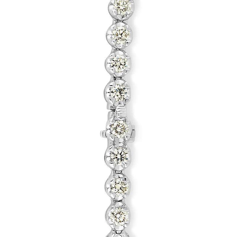 Bracelet de tennis en diamants de 6,00 carats TW en or blanc 14 ct