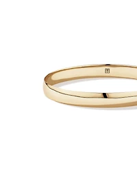 Bracelet ovale solide de 65 mm (2,5") de largeur 7.7 mm en or jaune 10 carats