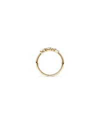 0.40 Carat TW Fancy Cut Laboratory-Grown Diamond Four Stone Ring 10kt Yellow Gold