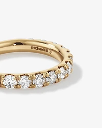 1.00 Carat TW Claw Set Diamond Wedding Ring in 14kt Yellow Gold