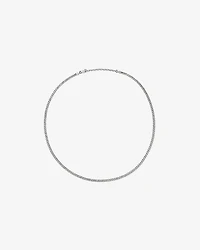 60cm (24") Oxidised Curb Chain in Sterling Silver