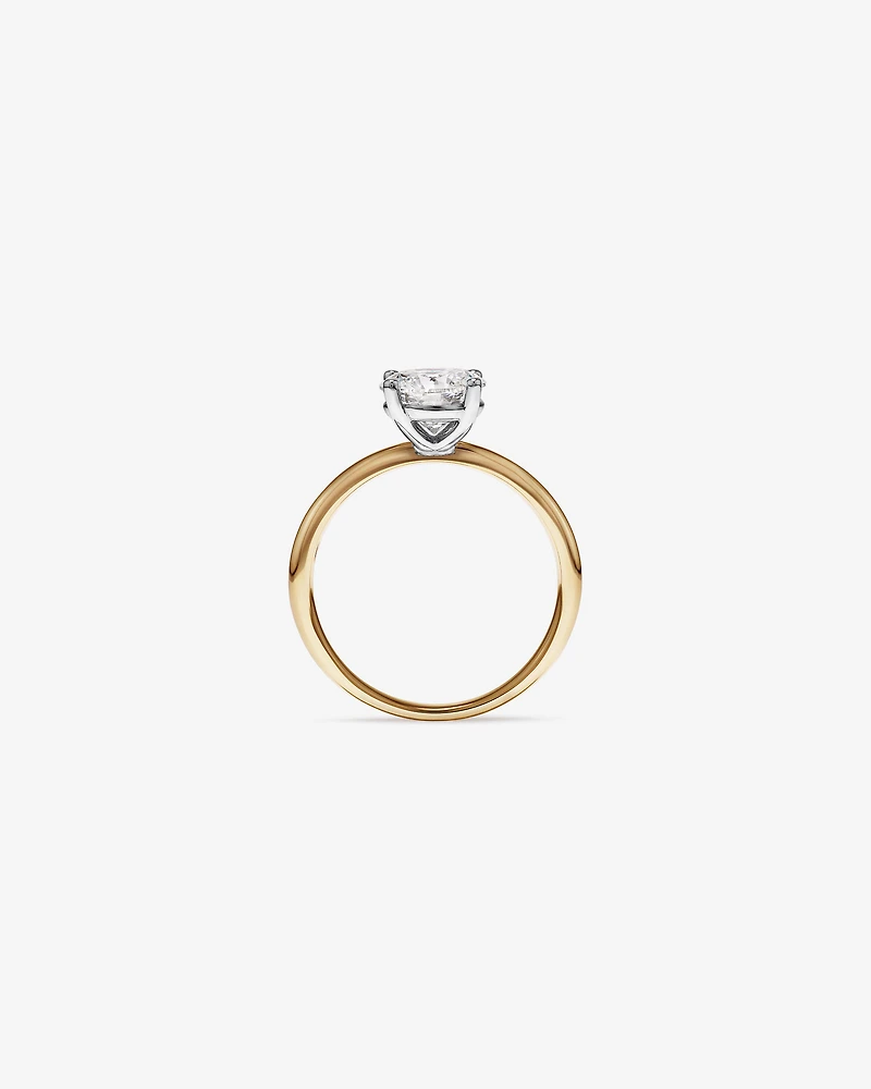 1.50 Carat TW Round Brilliant Signature 101 Solitaire Diamond Ring in 14kt Yellow & White Gold