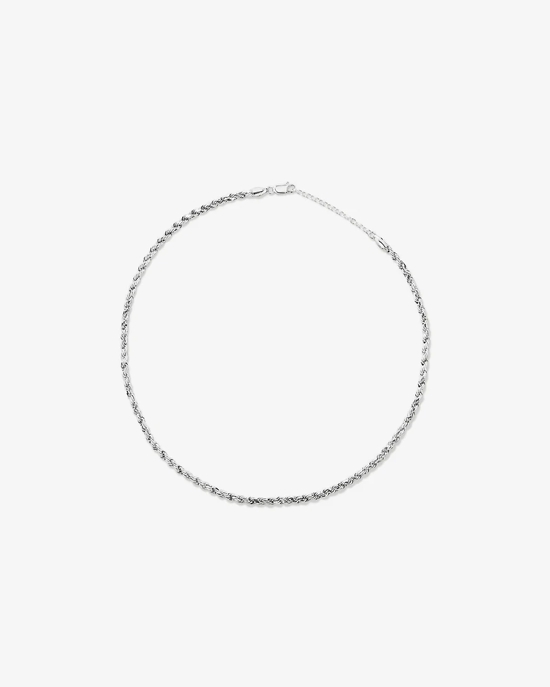 Chaîne torsadée de 55 cm (21,6 po) en argent sterling