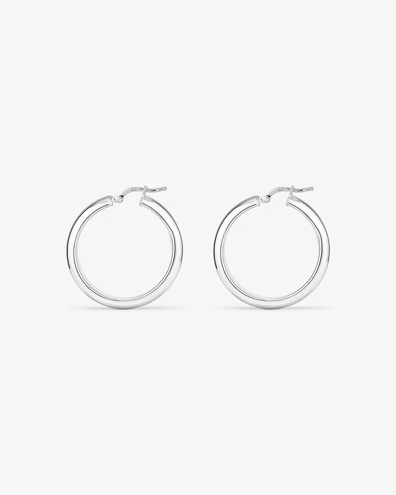 Boucles d'oreilles créoles de 25mm en argent sterling